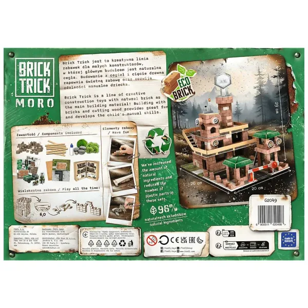 Brick Trick строим от тухли: Военна база 340 части строителна игра - Trefl изображение 2