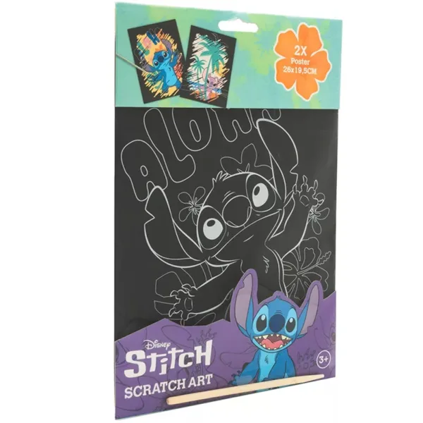 Canenco: Stitch картина за драскане постер, 29x15 см, 2 бр. изображение 2
