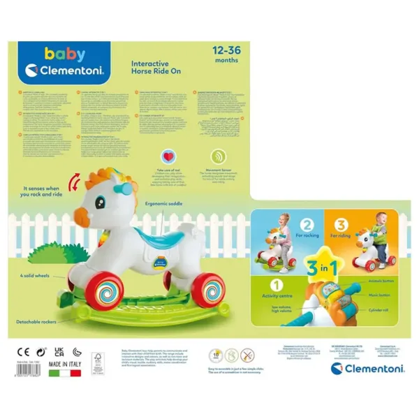 Clementoni Baby: 3 в 1 интерактивна люлка пони изображение 4