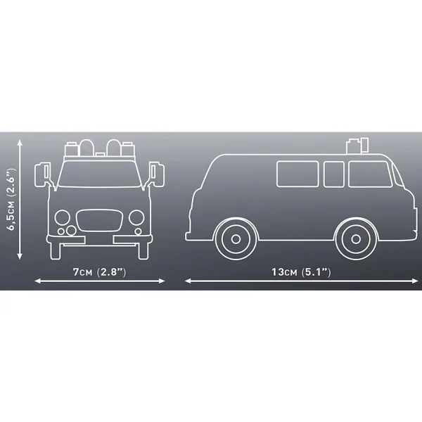 COBI: Barkas B1000 полицейски микробус строителен комплект (24596) изображение 4