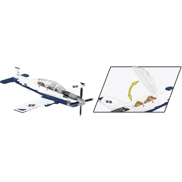 COBI: Beechcraft T-6 Texan II синьо-бяло конструктор (26624) изображение 5