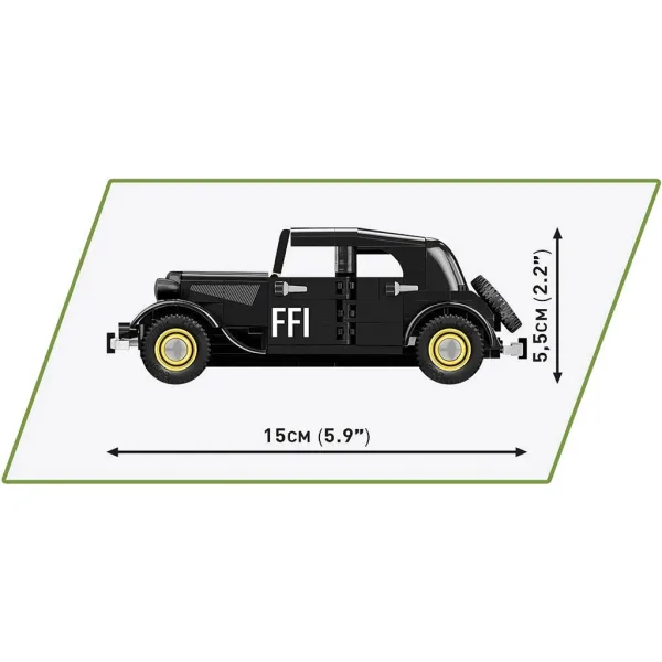 COBI: Citroën Traction 11CV BL автомобилен конструктор (2266) изображение 3