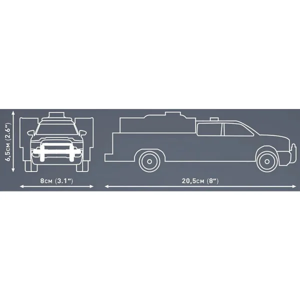 COBI: Dodge RAM 3500 пожарна кола строителен комплект (24612) изображение 5