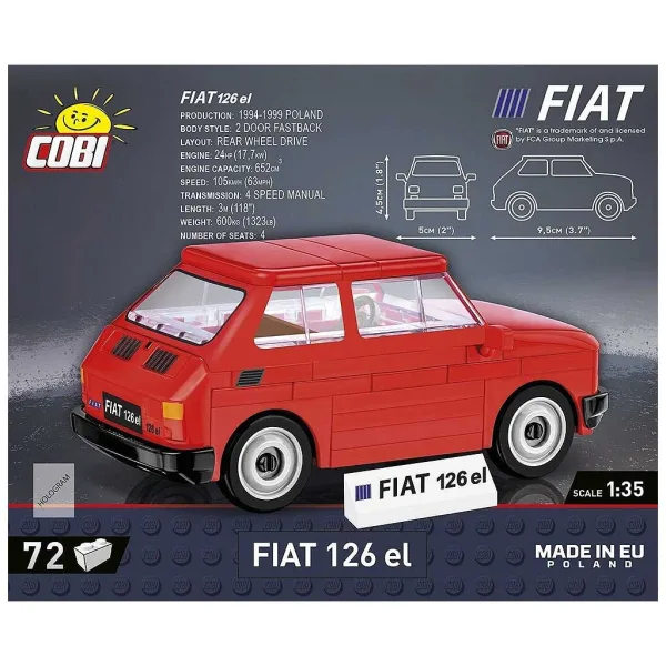 COBI: Fiat 126p EL автомобилен конструктор (24531) изображение 2