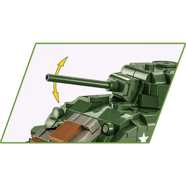 COBI: Конструктор на танк M4A1 Sherman (3126) изображение 3