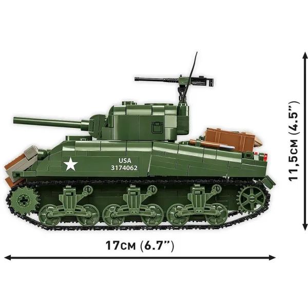 COBI: Конструктор на танк M4A1 Sherman (3126) изображение 5