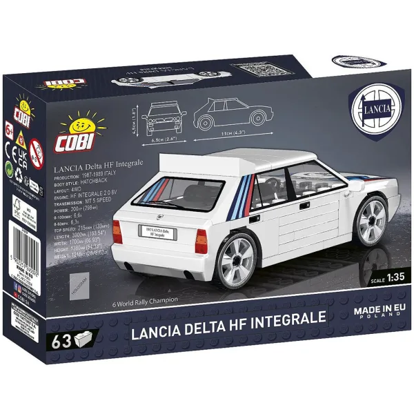 COBI: Lancia Delta HF Integrale автомобилен конструктор (24509) изображение 3