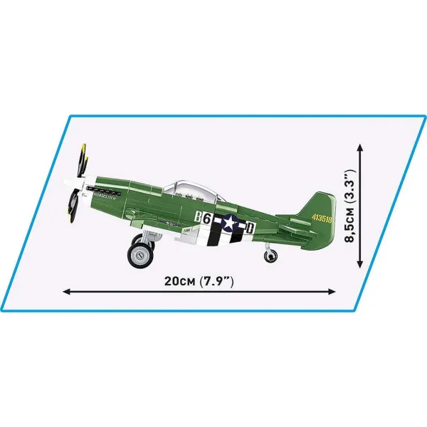 COBI: Mustang P-51D изтребител строителен комплект (5860) изображение 6