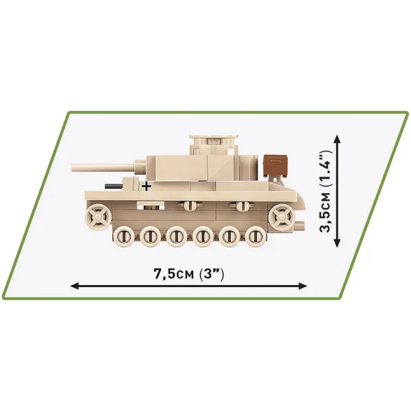 COBI: Panzer III Ausf. L немски танк строителен комплект (3090) изображение 5