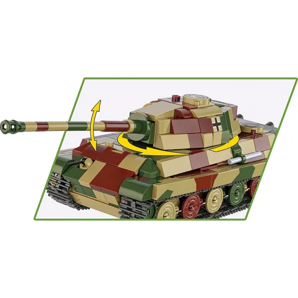 COBI: Pz.Kpfw. VI B Tiger II „Царски тигър” конструктор (2732) изображение 3