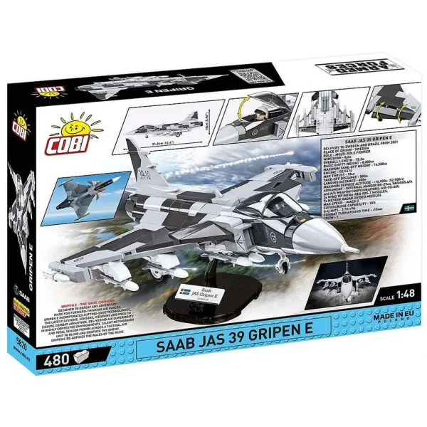 COBI: SAAB JAS 39 Gripen E изтребител строителен комплект (5820) изображение 9
