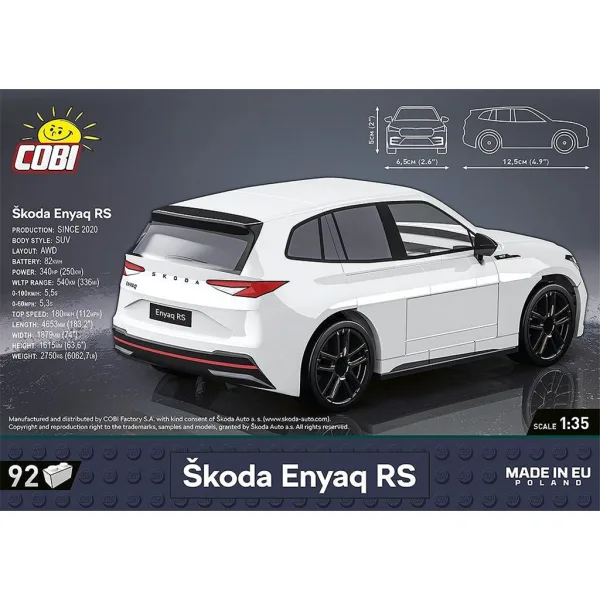 COBI: Skoda Enyaq RS конструктор (24575) изображение 3