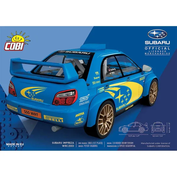 COBI: Subaru Impreza WRC 2003 автомобилен конструктор (24650) изображение 2