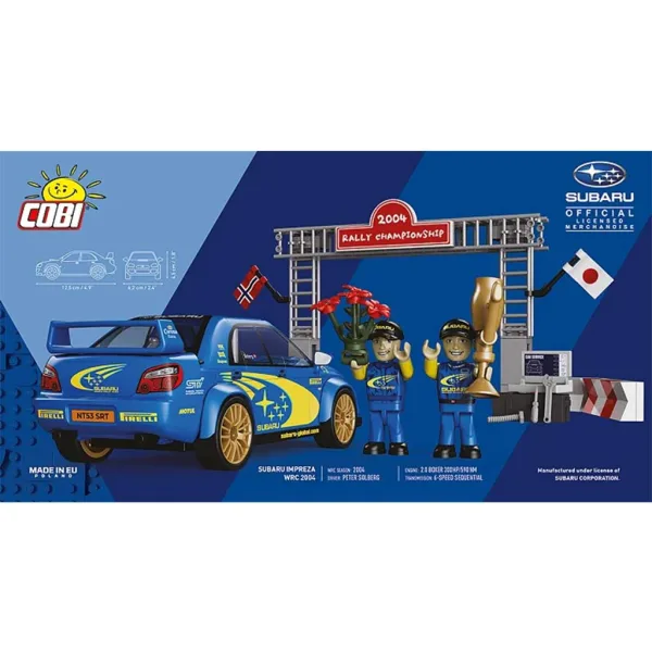 COBI: Subaru Impreza WRC 2004 автомобилен конструктор (24652) изображение 2