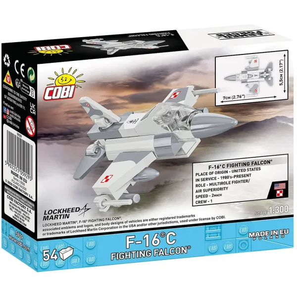 COBI: Въоръжени сили F-16C Fighting Falcon конструктор (5929) изображение 4