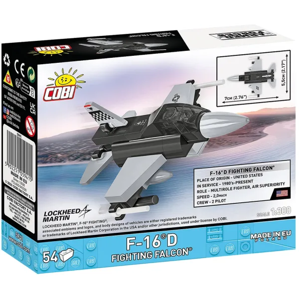 COBI: Въоръжени сили F-16D Fighting Falcon конструктор (5941) изображение 5