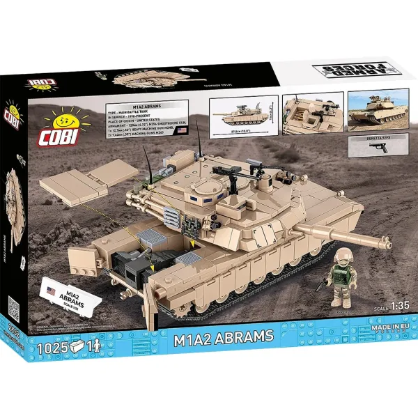 COBI: Въоръжени сили M1A2 Abrams конструктор (2632) изображение 6