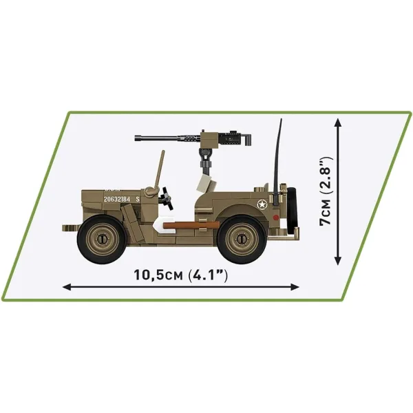 COBI: Willys MB танк строителен комплект (3133) изображение 6