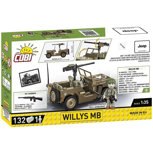 COBI: Willys MB танк строителен комплект (3133) изображение 7