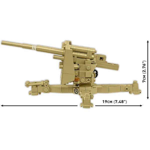 COBI: WW II 8.8cm Flak 18 строителна играчка (3141) изображение 4