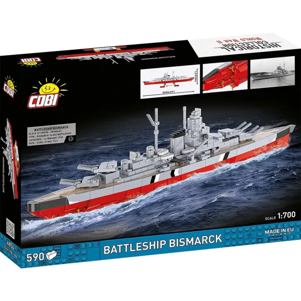 COBI: WW II Бойният кораб Бисмарк конструктор (4854) изображение 5