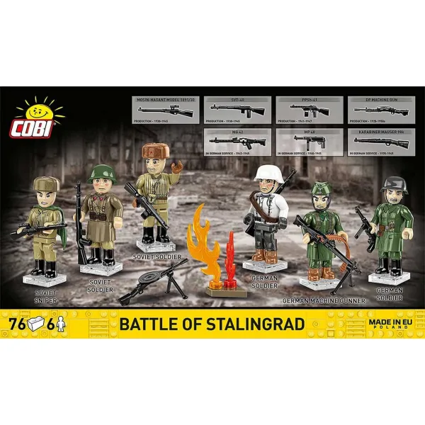 COBI: WWII Сталинградска битка фигура комплект (2061) изображение 2