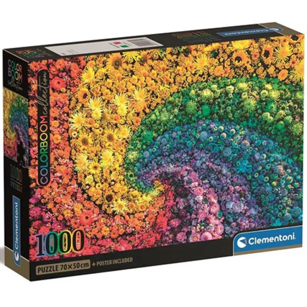 Colorboom Collection: Цветен вихър 1000 части пъзел - Clementoni изображение 1