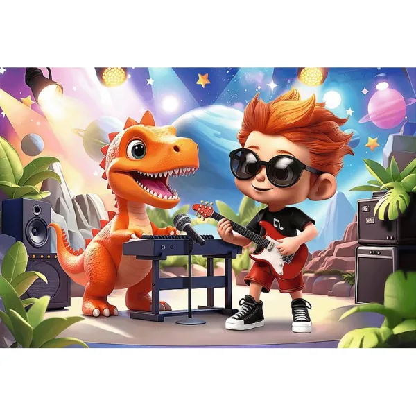 Connect Joe 70бр. пъзел с фигурка и 6бр. строителни блокчета - Trefl изображение 2