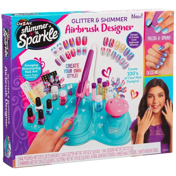 Cra-Z-Art: Shimmer and Sparkle - Комплект за ноктопластика с блестящи и искрящи спрейове изображение 7