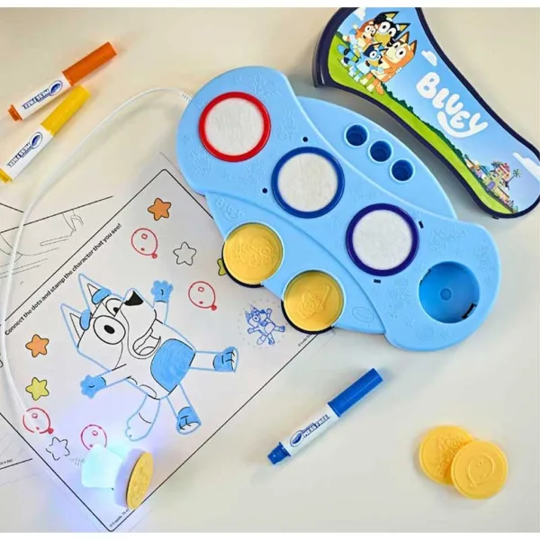 Crayola: Color Wonder Bluey Светеща магическа печатна комплектация изображение 2