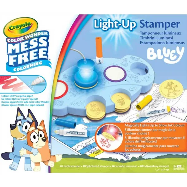 Crayola: Color Wonder Bluey Светеща магическа печатна комплектация изображение 1