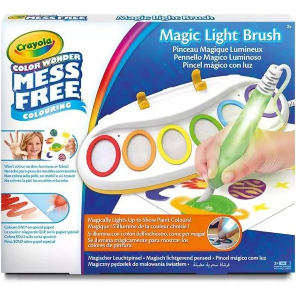 Crayola: Color Wonder Вълшебен комплект за рисуване с осветяваща четка изображение 1