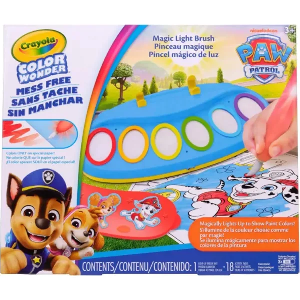 Crayola: Color Wonder Вълшебен комплект за рисуване с осветяваща четка - Патрул на лапите изображение 2