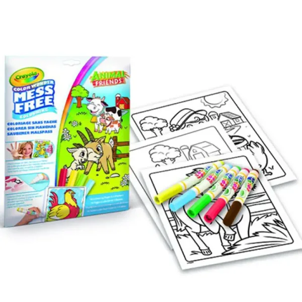 Crayola: Color Wonder Животни на фермата без замазване оцветяване изображение 2