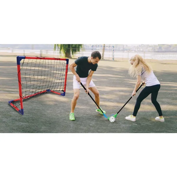 CROSS Floorball комплект за игра с 2 стика и 2 врати - Woodyland изображение 3