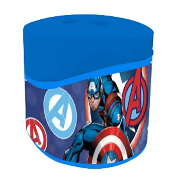 Точилка Avengers с пластмасов контейнер и 2 отвора с мотив на Капитан Америка изображение 2
