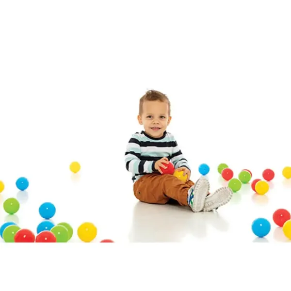 Цветни топки в мрежа 100бр - D-Toys изображение 2
