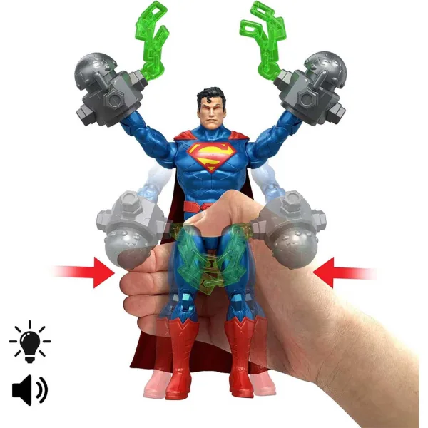 DC Акционна фигура - Интерактивна фигура на Супермен 17см - Mattel изображение 4