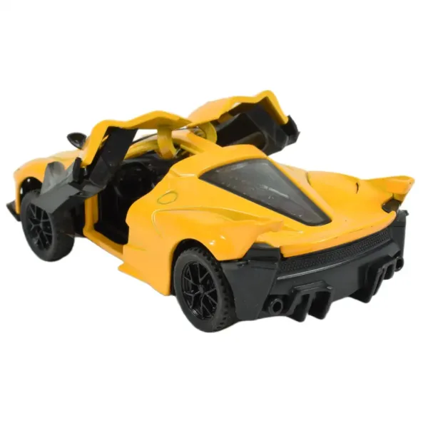 Die-Cast: Метален луксозен спортен автомобил с отварящи се врати, в различни варианти 12см 1бр изображение 8