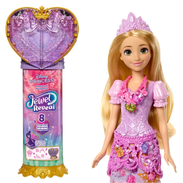 Disney Принцеси - Сърцата изненада кукла - Рапунцел - Mattel изображение 2