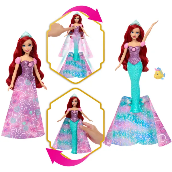 Disney Принцеси - Приказна Преобразяване Ариел - Mattel изображение 3