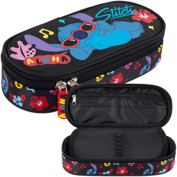 Disney Stitch Aloha черен овален несесер PC01 23x9,5x6 см изображение 3