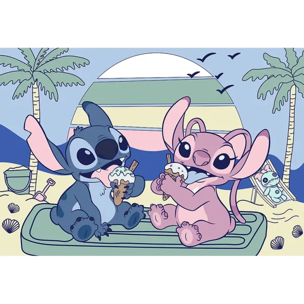 Disney Stitch Сладоледен забавен 60бр. пъзел - Trefl изображение 2