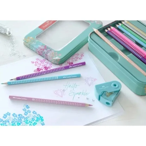 Faber-Castell: Sparkle цветни моливи комплект – 20 части метална кутия изображение 3