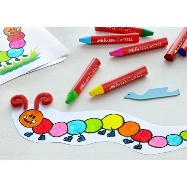 Faber-Castell: Триъгълни Jumbo восъчни пастели, комплект 12 бр. изображение 2