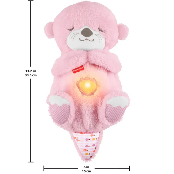 Fisher-Price: Розова спяща видра с функции - Mattel изображение 3