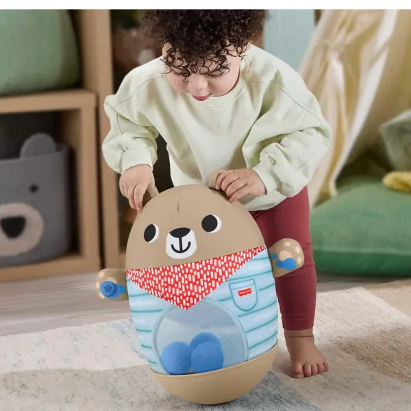 Fisher-Price: Неваляшка мече за бебета - Mattel изображение 2