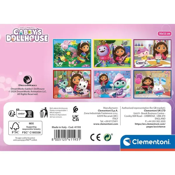 Куклената къща на Габи 12бр. приказни кубчета - Clementoni изображение 2