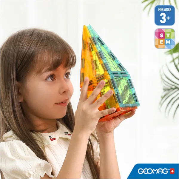 Geomag: Magnetic Tiles Gems магнитни строителни блокчета 16бр. комплект изображение 4