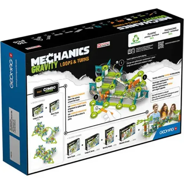 Geomag Mechanics Gravity loops магнитна строителна игра 130бр. изображение 2